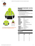 GloWear 8373 Hi-Vis Hooded Sweatshirt Spec Sheet