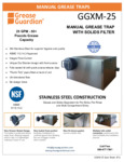 Grease Guardian GGX25M Grease Trap Specsheet