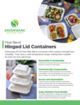 Greenware Hinged Lid Containers (Fiber Blend)