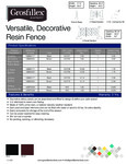 Grosfillex Fencing Specsheet
