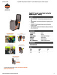 HANDHELD BARCODE SCANNER HOLSTER W BELT CLIP - SPEC SHEET HANDHELD BARCODE SCANNER HOLSTER W BELT CLIP - SPEC SHEET