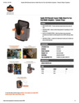 HANDHELD BARCODE SCANNER MOUNT HOLDER - SPEC SHEET