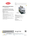 Hatco 3CS Sanitizing Sink Heaters Specsheet
