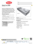 Hatco Drop-In Ice Wells Specsheet
