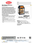 Hatco MDW Specsheet