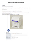 Hatsuyuki HC-8EDC Cube Ice Shaver SpecSheet