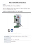 Hatsuyuki HF-500E Cube Ice Shaver Spec Sheet