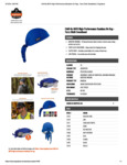 HIGH-PERFORMANCE TERRY CLOTH BANDANA TIE SPEC SHEET HIGH-PERFORMANCE TERRY CLOTH BANDANA TIE SPEC SHEET