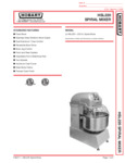 Hobart Legacy HSL220-1 Two-Speed Spiral Dough Mixer
