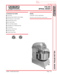 Hobart Legacy HSL300-1 Two-Speed Spiral Dough Mixer Hobart Legacy HSL300-1 Two-Speed Spiral Dough Mixer