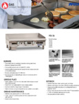 Imperial Range ITG Spec Sheet Imperial Range ITG Spec Sheet
