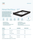 J10MB Specs Rize Home Bed Base J10MB Specs Rize Home Bed Base