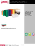 80JC Paper Tray and Tubs Lid Specsheet 80JC Paper Tray and Tubs Lid Specsheet