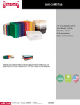 80JC Tub Specsheet