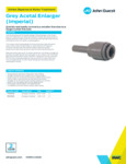 JG Drinks Grey Acetal Enlarger (Imperial) Data Sheet
