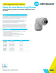 JG Drinks Grey Acetal Reducing Elbow (Imperial) Data Sheet