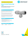 JG Drinks Grey Acetal Reducing Tee Data Sheet