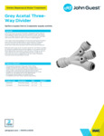 JG Drinks Grey Acetal Three-Way Divider Data Sheet JG Drinks Grey Acetal Three-Way Divider Data Sheet