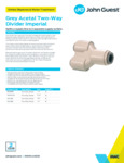 JG Drinks Grey Acetal Two-Way Divider Imperial Data Sheet