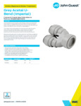 JG Drinks Grey Acetal U-Bend (Imperial) Data Sheet