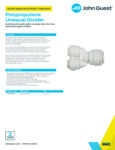 JG Drinks Polypropylene Unequal Divider Data Sheet