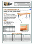 John Boos & Co. DSB Baker's Work Table Specsheet
