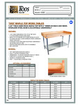 John Boos & Co. DSS Baker's Work Table Specsheet