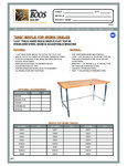 John Boos & Co. SNB Work Table Specsheet