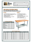 John Boos & Co. SNS Work Table Specsheet