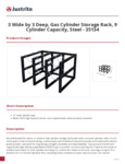 Justrite 35134 Spec Sheet