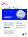 Kidde 21006406 Specsheet