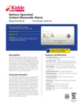 Kidde 21026458 Specsheet