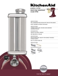 KitchenAid KPSA Spec Sheet KitchenAid KPSA Spec Sheet