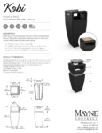 Kobi Waste Bin with Ashtray