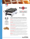 Krampouz Cut Sheet Bubble Waffle Maker