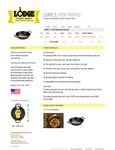 Lodge L5RPL3 Spec Sheet Lodge L5RPL3 Spec Sheet