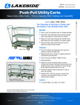 CART, HD UTILITY, PUSH-PULL, 3 SHELF, 700LB