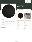 Lancaster Table & Seating 16436RTFBLK Specsheet