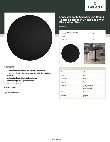 Lancaster Table & Seating 16442RTFBLK Specsheet