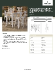 Lancaster Table & Seating 164B3048WHT Specsheet