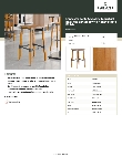 Lancaster Table & Seating 164BINDNATFR Specsheet