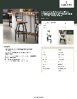 Lancaster Table & Seating 164BLDRSWBNT Specsheet