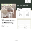 Lancaster Table & Seating 164CHIARSWHT Specsheet