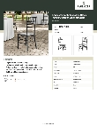 Lancaster Table & Seating 164CHIAVBLK Specsheet