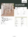 Lancaster Table & Seating 164CHIAVWHTE Specsheet