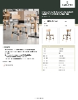 Lancaster Table & Seating 164CINDWHTAN Specsheet