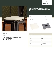Lancaster Table & Seating 164CUSHALBWH Specsheet