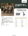 Lancaster Table & Seating 164D30RNDBKD Specsheet