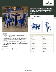 Lancaster Table & Seating 164D30RNDBLU Specsheet