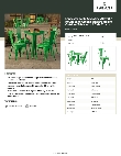 Lancaster Table & Seating 164D30RNDGRN Specsheet